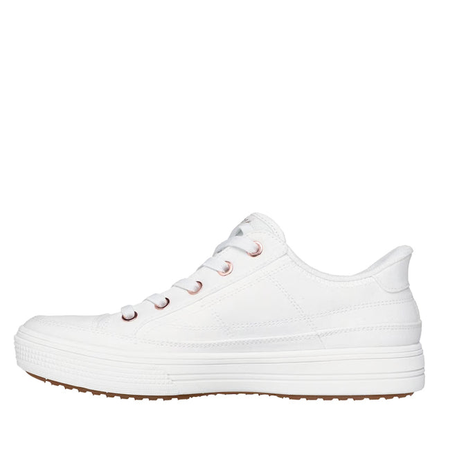 Skechers Arch Fit-Arcade See Ya There Shoe White Wide Slip In