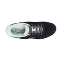 Black sneaker with white sole on a white background, top down view,
198376966874,
198376966898,
198376966911,, 45865, 45866, 198376966874, 45868, 198376966898, 45870, 198376966911, 45872, 45873, 45874