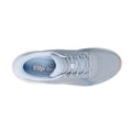 Light blue sneaker with 'Skechers' branding on a white background,
top down view,
198376843083,
198376843090,
198376843106,
198376843113,
198376843137,
198376843144,, 45855, 45856, 45857, 198376843083, 198376843090, 198376843106, 198376843113, 45862, 198376843137, 198376843144