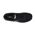 All Black Skechers Womens Track - New Staple Lace Up Sneaker Black White Sole