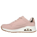 Skechers Uno Shimmer Away Blush Pink Pull On Trainer Clearance Womens US 7
