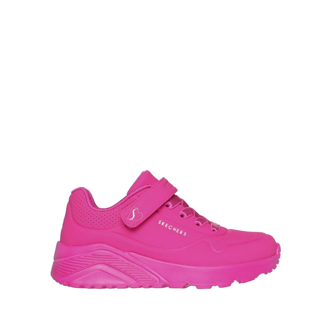Skechers Kids Uno Lite Hot Pink  Hook & Loop Trainer CLEARANCE, Not Returnable