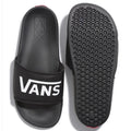Vans- La Costa Slide On Black White Logo NOT RETURNABLE