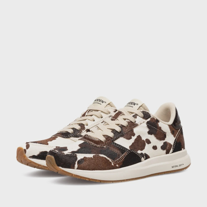 Woden Nicoline Women's Animal Cow Leather Sneaker