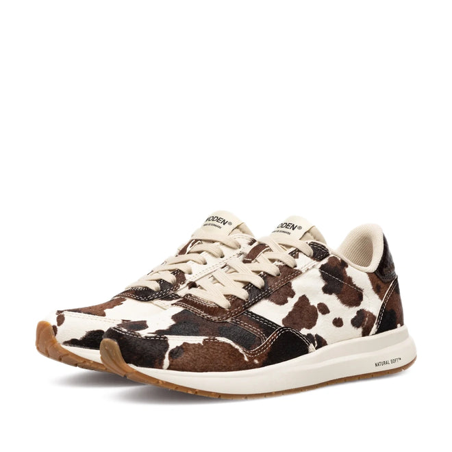 Woden Nicoline Women's Animal Cow Leather Sneaker