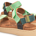 Woden Line Women's 3 Strap Sandal Apple Green