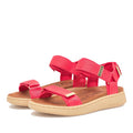 Woden Line Women's 3 Strap Sandal Flame Red