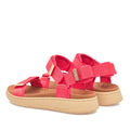 Woden Line Women's 3 Strap Sandal Flame Red