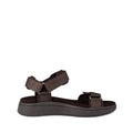 The Woden Line Women's 3 Strap Sandal in Chocolate Brown features adjustable straps over the toes and ankle, an open-toe design, and a thick cushioned sole with Natural Soft technology for all-day comfort and support., 48196, 5713326592511, 5713326592528, 5713326592535, 5713326592542, 5713326592559, 5713326592566