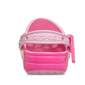 Pink  womens crocs clog sandal with 'Croc' branding on the heel strap on a white background,
198445228803,
198445228810,
198445228827,
198445228834,
