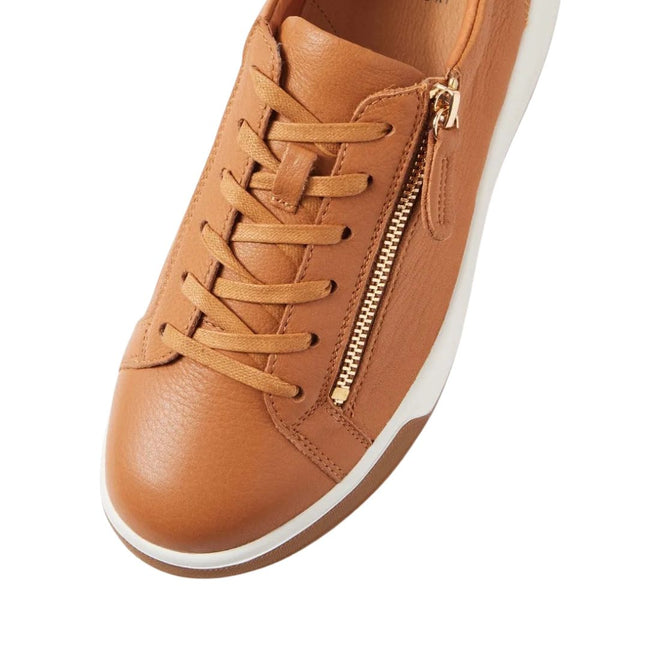 Ziera Aito XF Women's Casual Sneaker Zip Dark Tan