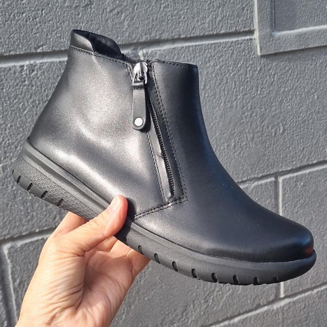 Ziera Solange XF Leather Women's Ankle Boot Black