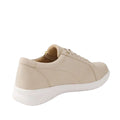 Ziera Solar XW Women's Casual Sneaker Zip Almond Leather