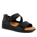 Ziera Bopen Black XW Womens Leather Closed Back Sandal