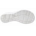 Experience exceptional comfort and stability with the Ziera Nextime White Womens Leather Sandal XW Closed Back. This sandal features a white rubber sole with assorted textured patterns and grooves for reliable grip, along with the ZIERA brand name embossed in a rectangular detail near the center. Crafted for a wide fit and orthotic compatibility, it reflects the Ziera Nextime dedication to quality and support.