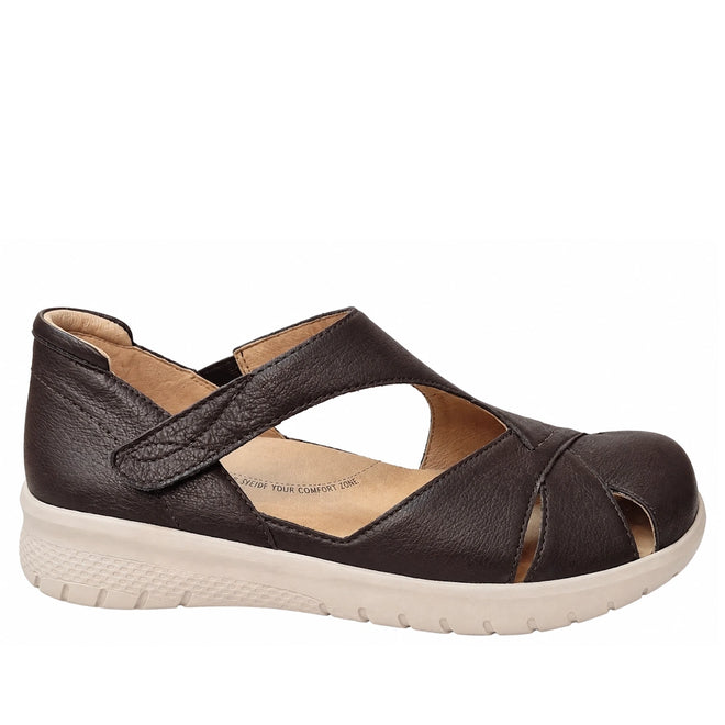 Ziera Sabielle XF Womens Flat Shoe/Sandal Chocolate