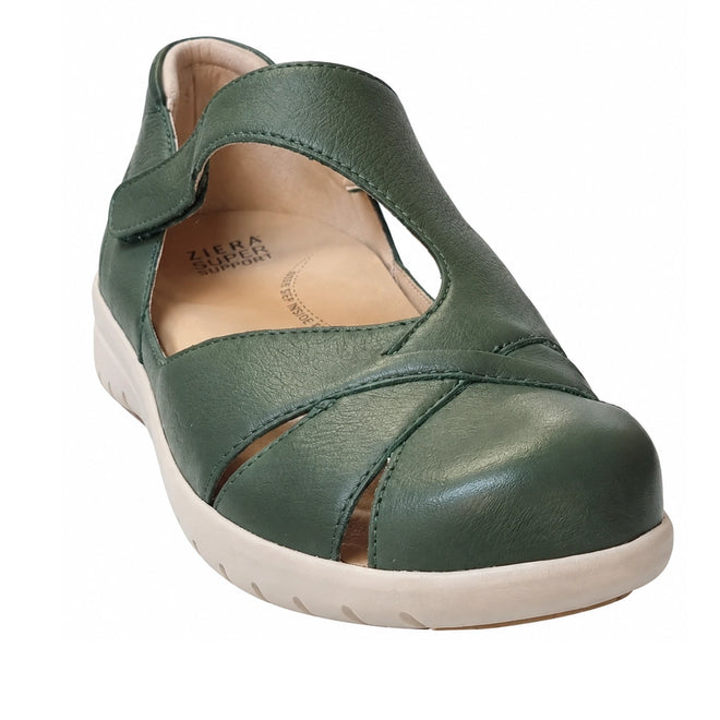Ziera Sabielle XF Womens Leather Shoe/Sandal  Khaki
