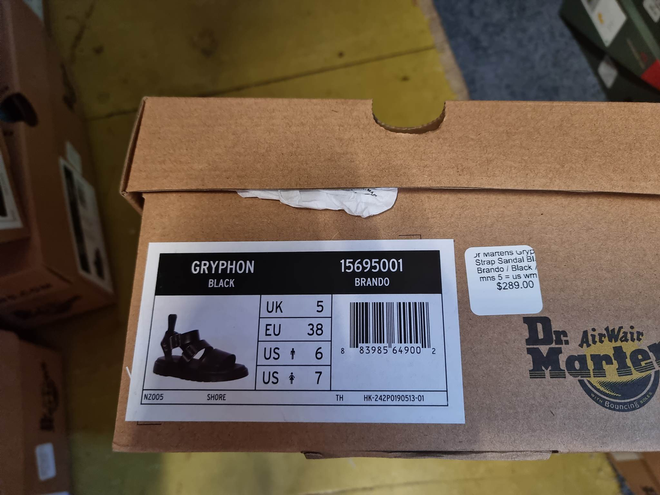 Dr Martens Gryphon Strap Sandal Black Brando