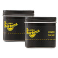 Image of right foot, side on of Dr Martens Wonder Balsam 2 Tins Free Freight-Foot Forward Shoes