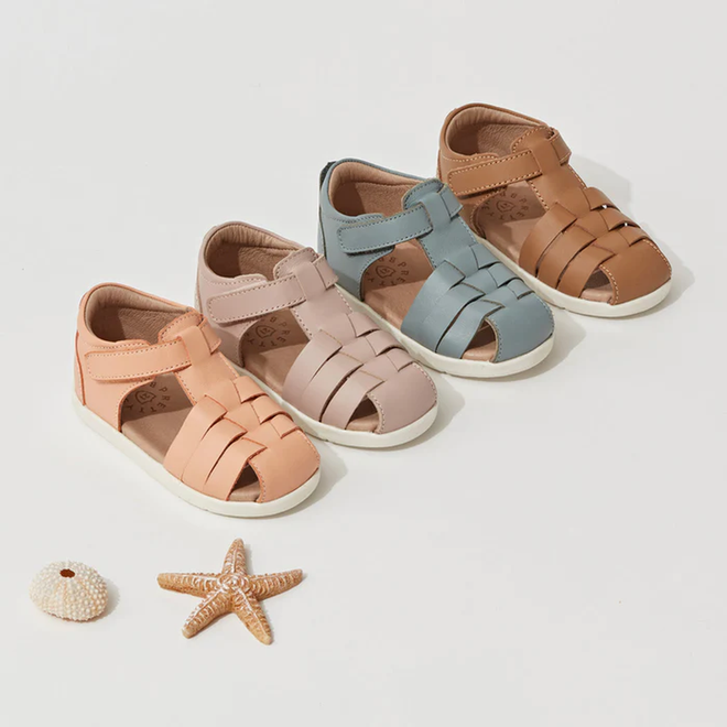 Pretty Braver Billie First Walker Sandal Closed Back Coral