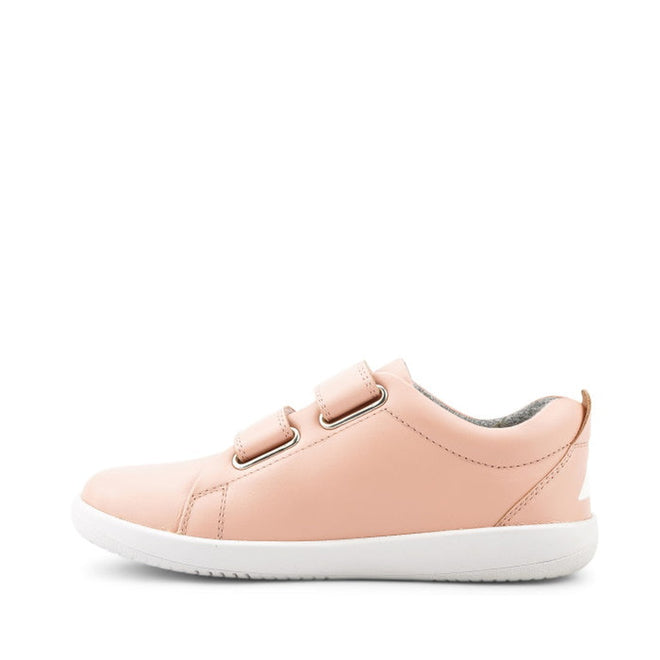 Bobux Iwalk Grass Court Seashell Pink Leather Trainer 633724/633741