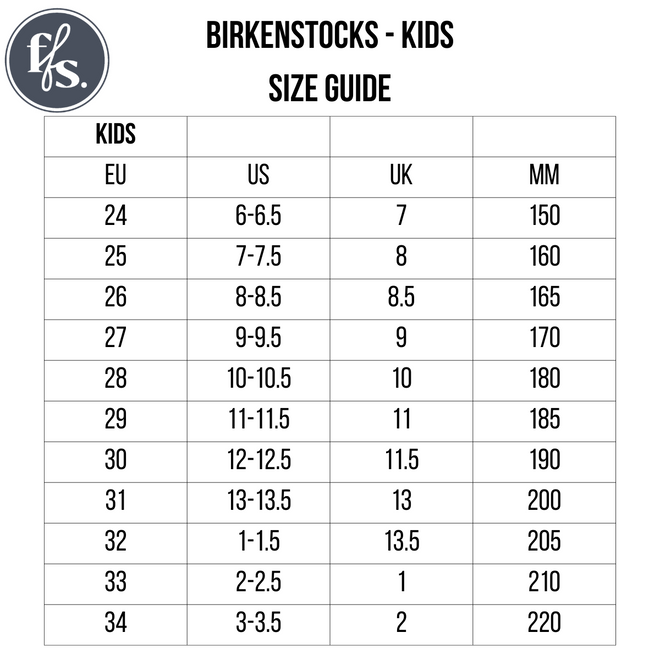 Birkenstock Kids EVA Black Arizona Sandal Narrow Width Not Suitable fo