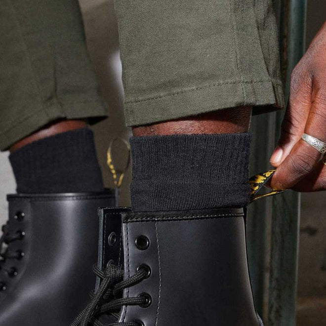 Dr Martens Socks Double Doc Sock Unisex Black 3 Pair Pack