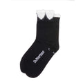 Image of right foot, side on of Dr Martens Heart Detail Cotton Blend Socks Black White-Foot Forward Shoes