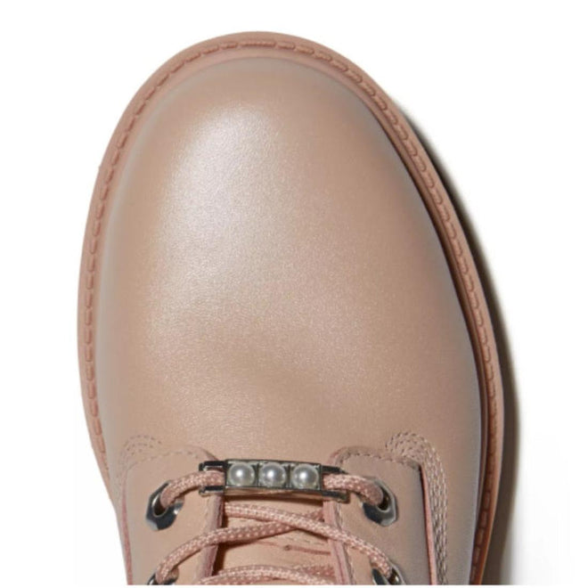 Timberland Heritage 6 Inch Waterproof Boot Light Pink Nubuck  Diamonds and Pearls