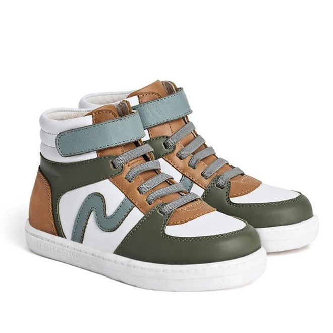 Pretty Brave Hi Top Boot Khaki Mix