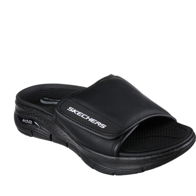 Skechers sandals outlet black