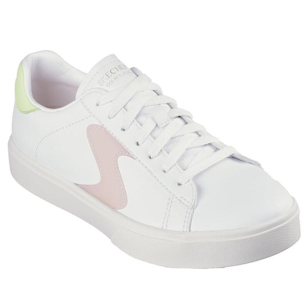Skechers Eden LX Top Grade White  Lime Multi Womens Trainer CLEARANCE