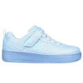 Skechers Kids S Lights Sport Court 92 Sparkle Remix Light Blue
