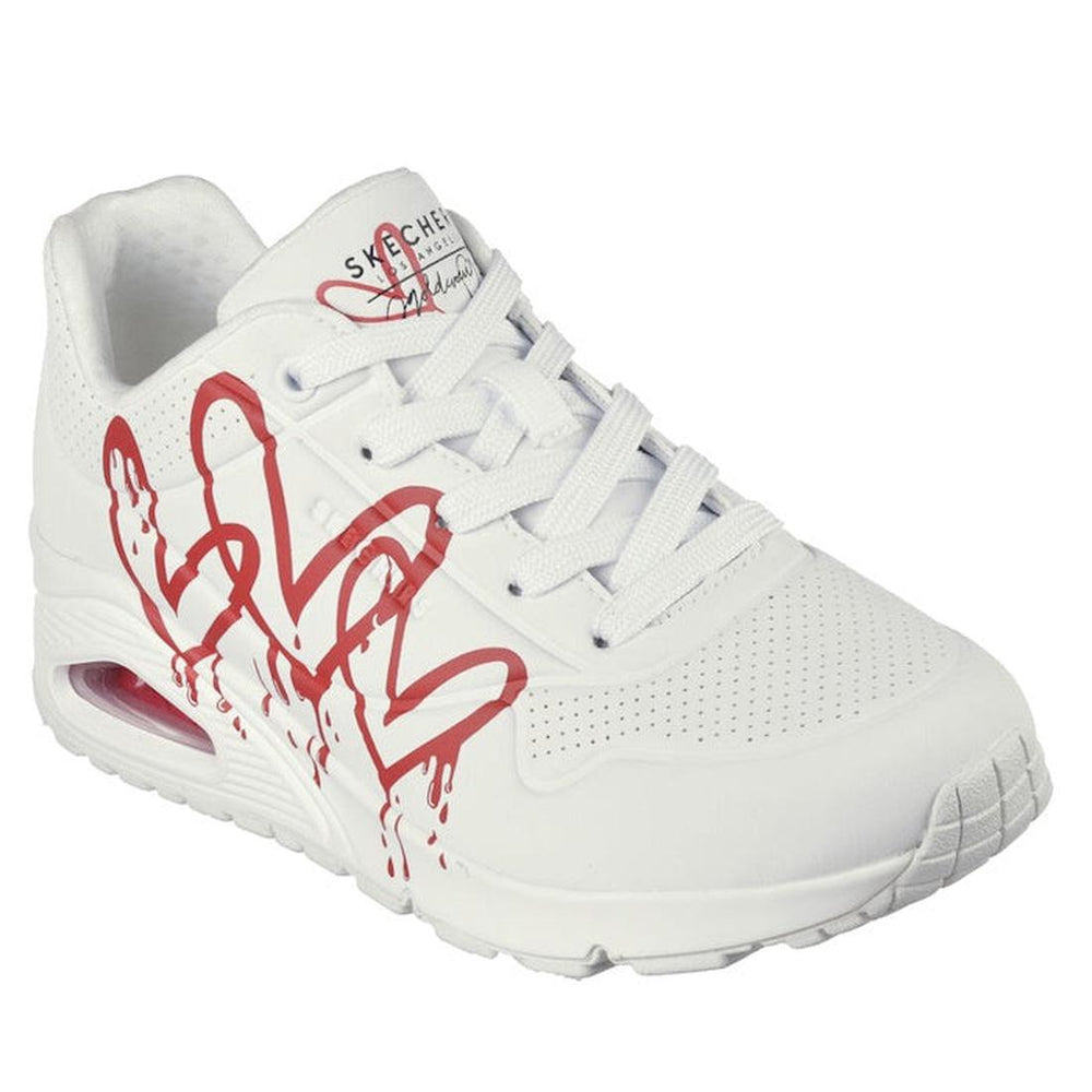 Skechers Uno  X JGoldcrown White Red Trainer CLEARANCE