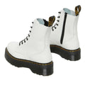 Dr Martens - White Jadon Platform Polished Smooth Boot 8 up