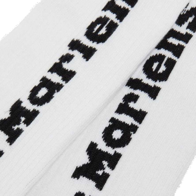 Dr Martens Socks Vertical Logo Unisex White Black