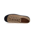 Alfie & Evie Dolce Canvas Sneaker Sand Tan Black Sole CLEARANCE