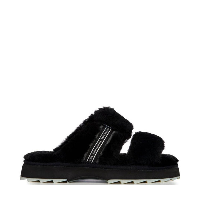 EMU Women's Wobbegong Black Sheepskin Scuff Slipper