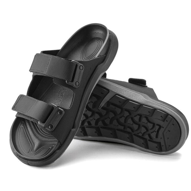 Black rubber birkenstocks online mens