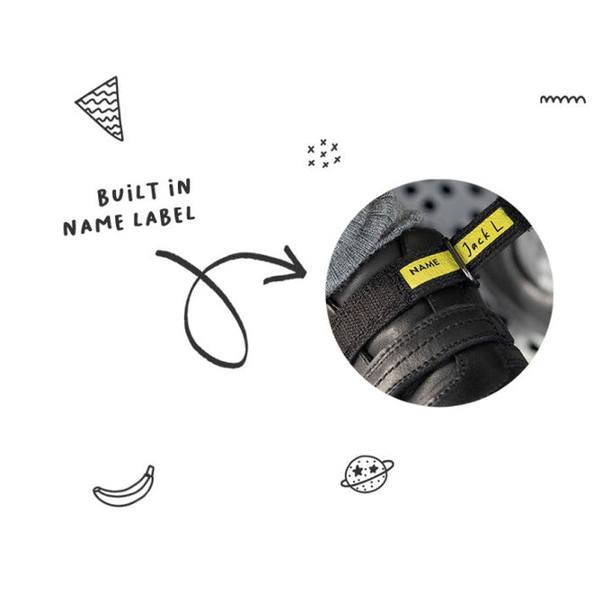 Bobux Kid+ Black School Leather Shoe Venture  Trainer