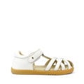 Bobux Kids + Plus Girls Cross Jump White Leather Sandal 837006