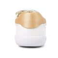 Bobux Kids Plus KP Embossed Sprite Leather Sneaker White Gold CLEARANCE LAST ONE