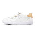 Bobux Kids Plus KP Embossed Sprite Leather Sneaker White Gold CLEARANCE LAST ONE