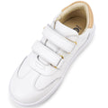 Bobux Kids Plus KP Embossed Sprite Leather Sneaker White Gold CLEARANCE LAST ONE