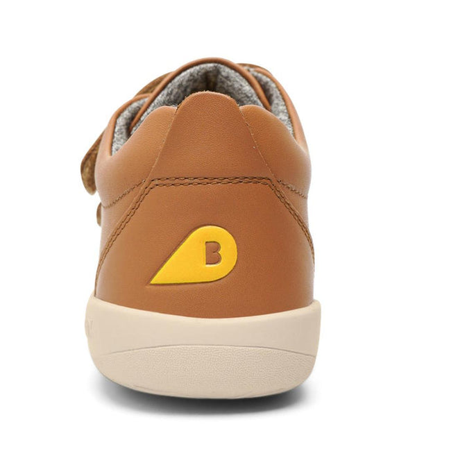Bobux Kids + Plus Grass Court Caramel Tan Velcro Trainers 832462