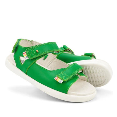 Bobux Kid + Plus Rise Open Toe Sandal Emerald Green 839104 Clearance NOT RETURNABLE