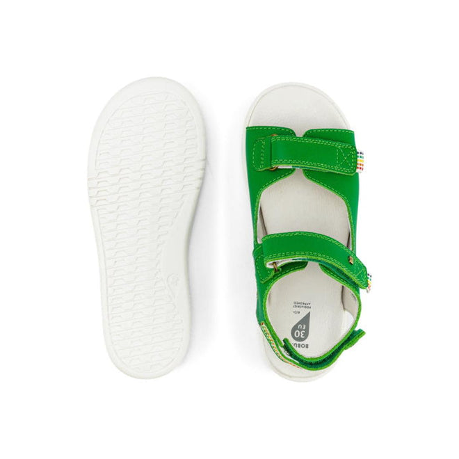 Bobux Kid + Plus Rise Open Toe Sandal Emerald Green 839104 Clearance