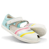 Bobux Kid + KP Twist Open Toe Sandal Mist Blue Silver