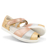 Bobux Kid + KP Twist Open Toe Sandal Pale Gold Rose