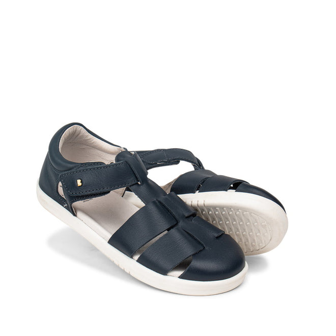 Bobux Kids Plus Navy Quick Dry Leather Tidal Sandal 834404 Closed Toe